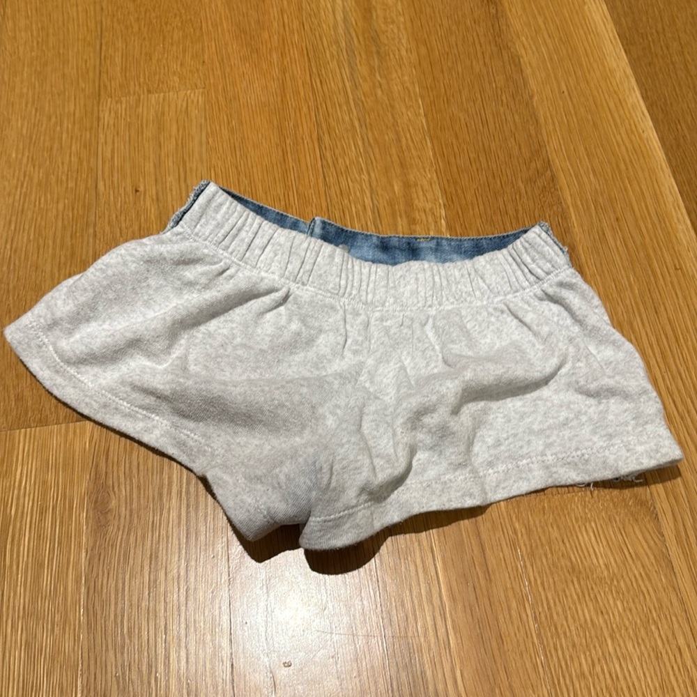 Flowers by Zoe FBZ Girls Gray sweat denim shorts - Picture 2 of 3